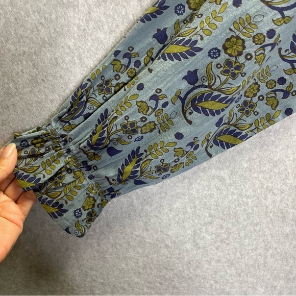 Oh My Stars by Layerz Cecily Patchwork Cottagecore Maxi Button Down Tiered Dress - Picture 7 of 9